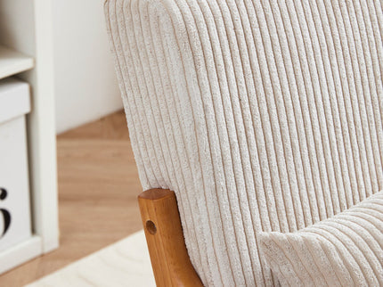 Accent Arm Chair With Pillow Upholstered