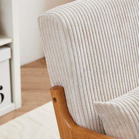 Accent Arm Chair With Pillow Upholstered