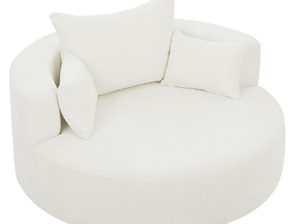 360° Swivel Chair Accent Barrel Chair With Removable Pillows