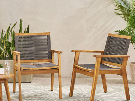 Outdoor Rope Dining Chair (Set of 2)