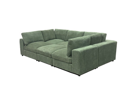 Reversible Modular Sectional Sofa With Custom Configuration