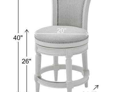 Swivel Barstool With High-Back