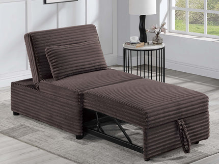 Sleeper Sofa Chair With Plush Cushion And Pull Out Bed Convertible Couch With Matching Pillow - Chocolate