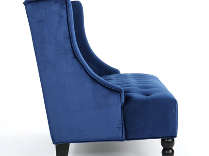 Nurturing - Upholstered Loveseat With Wing Back And Diamond Tufting