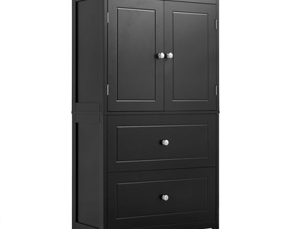 Bathroom Storage Cabinet With 2 Doors And Drawers, Adjustable Shelf
