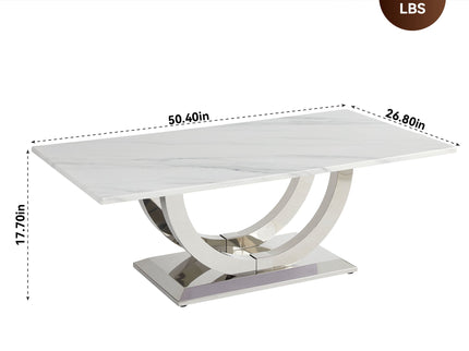 Rectangular Coffee Table With Base
