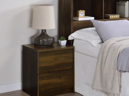 Geary - 2 Drawer Nightstand With LED Lights And USB Charging Ports