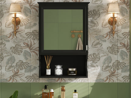 Wall Mounted Bathroom Storage Cabinet With Mirror, Soft Closing Hinges