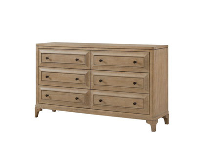 6 Drawer Dresser - Sand - Wood