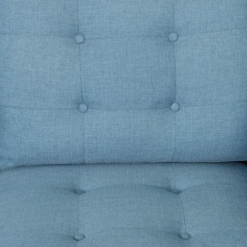 Jenny - Contemporary Tufted Fabric 3 Seater Sofa