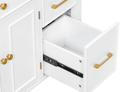 2 Piece Freestanding Bathroom Vanity Set With Sink Top, Reversible Dual Layout