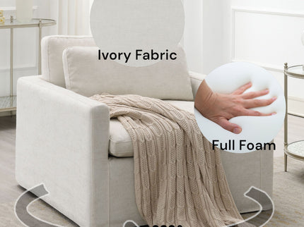 Naveen - Swivel Chair With 1 Toss Pillow