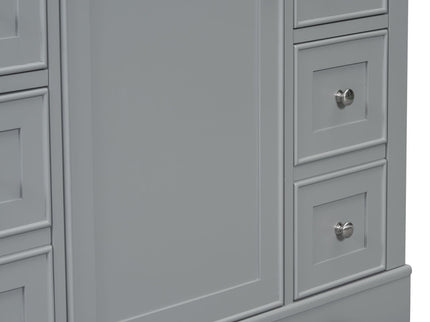 Modern Bathroom Vanity Base Only With 1 Cabinet And 6 Drawers