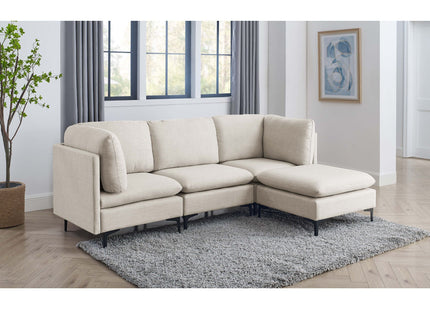 Upholstered Modular Sectional & Tall Legs