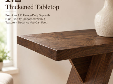 Console Table With V - Shaped Base