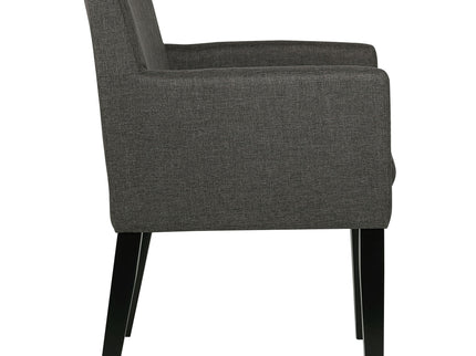 Yorkshire - Upholstered Dining Arm Chair With Cushioned Arms (Set of 2) - Gray