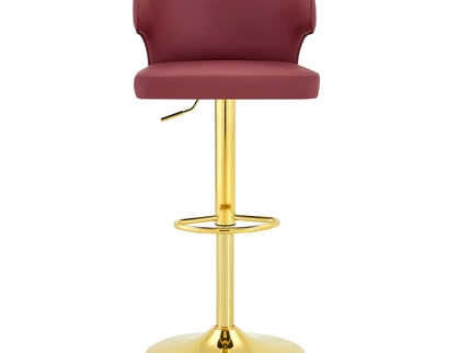 Adjustable Swivel Bar Chair With High Back Support