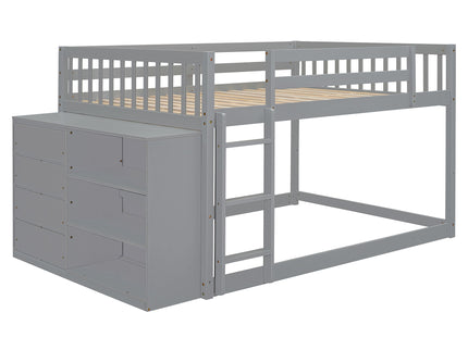 Bunk Bed With 4 Drawers And 3 Shelves