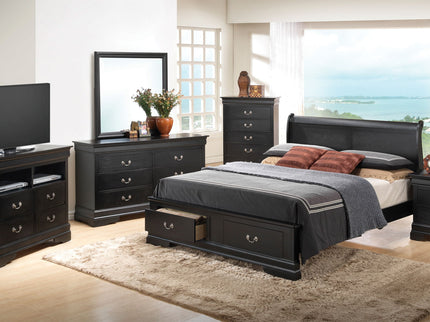 Upholstered Panel Sleigh Bed Design