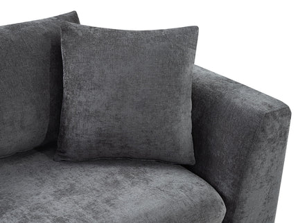 Modern L Shaped Sectional Sofa With Upholstery And Wooden Storage