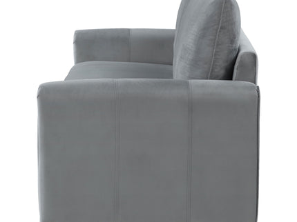 Dixon - Upholstered Sofa With Rounded Arms And Texture - Gray