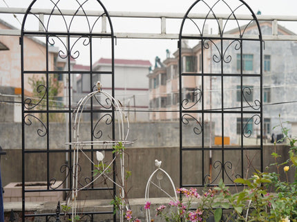 Metal Garden Rustproof Trellis For Climbing Plants Outdoor Flower Support