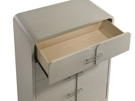 Aria - 5 Drawer Chest - Beige