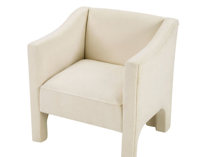 Barrel Accent Chair With Enclosed Arms