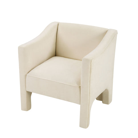 Barrel Accent Chair With Enclosed Arms