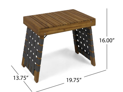 Outdoor Wooden Foldable Side Table - Teak