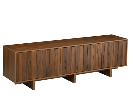 Retro Style TV Stand With Wavy Door