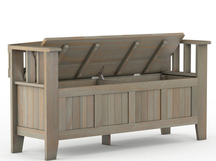 Acadian - Entryway Storage Bench, Handcrafted