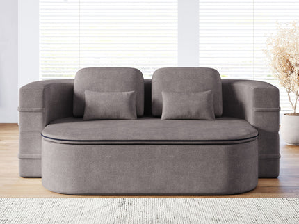 2 In 1 Foldable Sofa Bed With Multi Functional Blanket, Floor Lounge Sofa
