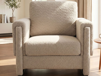 Upholstered Accent Armchair With Square Arm