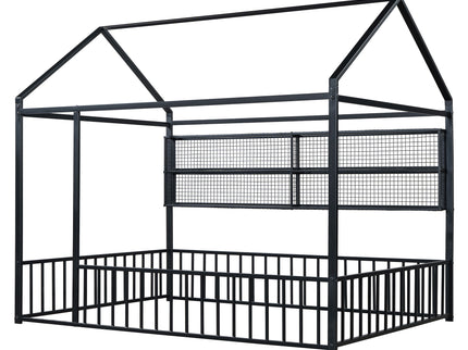 House Frame With Fence And Shelves