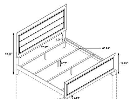 Oatfield - Queen Panel Bed - Brown
