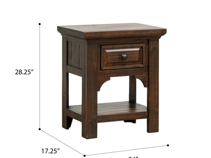 1 Drawer Nightstand - Brown