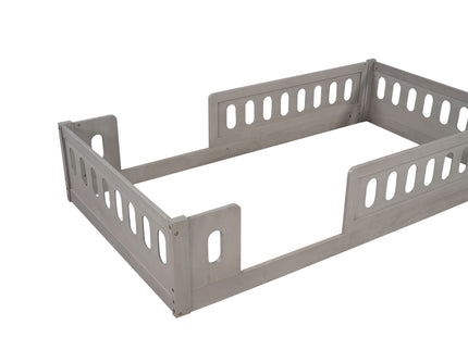 Platform Bed With Guardrail