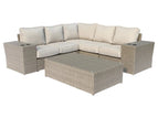 Beige / 2 Pc. 5 Seater Sectional, Table