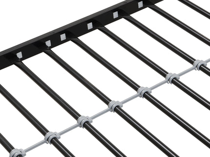 Modern Metal Bunk Bed With Dual Side Ladder And Metal Desig