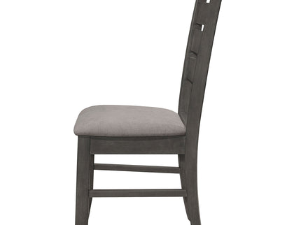 Padded Seat Side Chairs With Tapered Slats (Set of 2)
