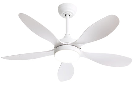 42" Ceiling Fan With Remote Control, DC Reversible Motor, 6 Speeds, 3Cct LED Light - White