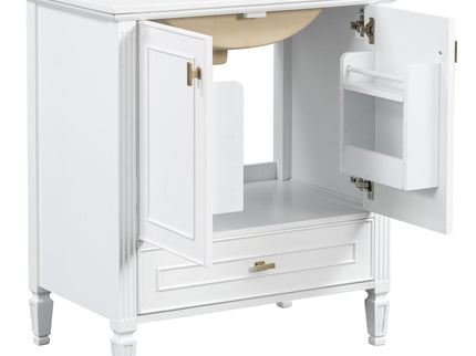 Freestanding Vanity With 1 Drawer & 2 Soft Close Doors With Door Mounted Storage
