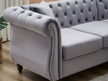 Streamline Modern L-Shaped Corner Sofa