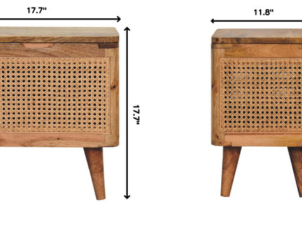 Larissa - Lid Up Storage Stool - Oak