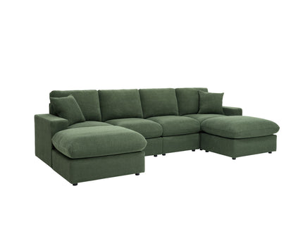 Sectional With 2 Ottomans