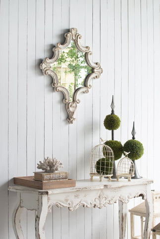 Slimline wash Console Table, For Hallway Living Room Bedroom - White Washed