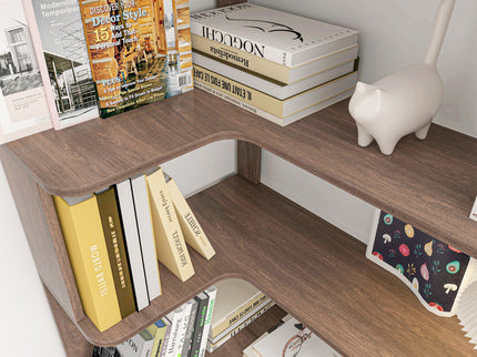 L-Shaped Design Corner Bookshelf