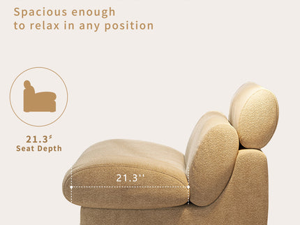 Accent Chair, Soft Medium Firm Upholstery For Living Room
