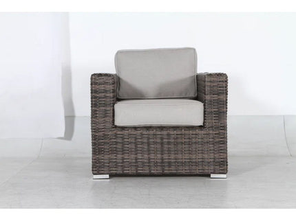Stylish Rattan Wicker Person Seating Group With Premium Sunbrella Cushions Perfect For Outdoor Entertaining